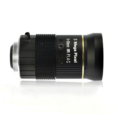 Manual iris lenses, 8-50mm Camera Lens for Industry Microscope Camera, C mount, 3.0MP