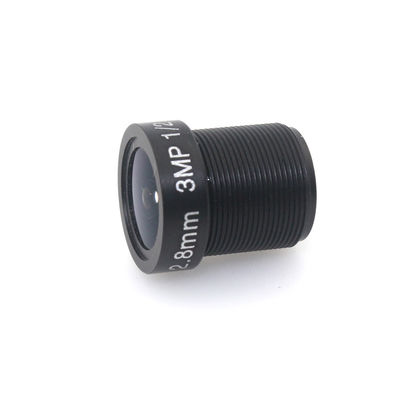 Clear 115° 3MP Scanning Projection Surveillance Lens 2.8mm Wide Angle Optics for Security Cameras