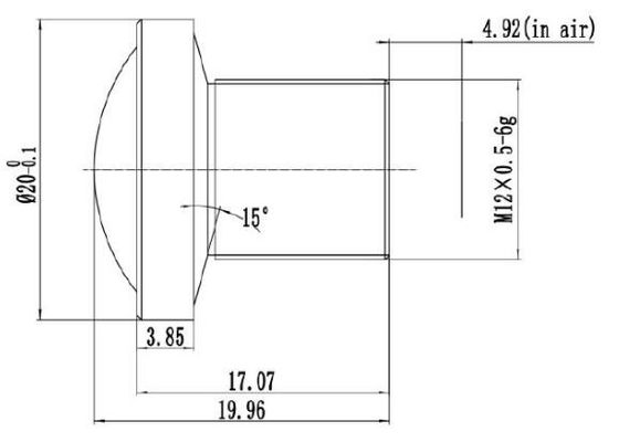 2.0MP 96.7° 0.3m Conference Code Read AI 4K Lens For Wide Angle Imaging Systems