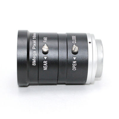 1 inch 8MP ITS Lens 16mm Ultra Starlight F1.4 C Mount For Electronic Police or Traffic Camera
