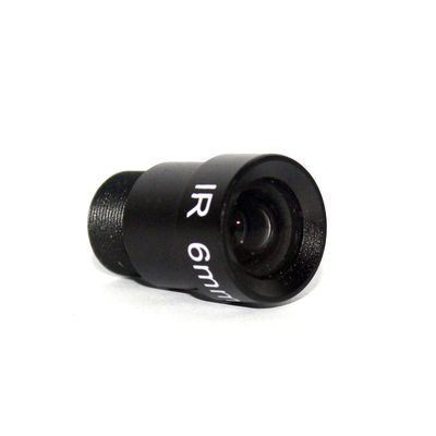 F2.0 Mono Focal Surveillance Camera Lenses  6mm 53 Degrees M12 1/3" And 1/4"