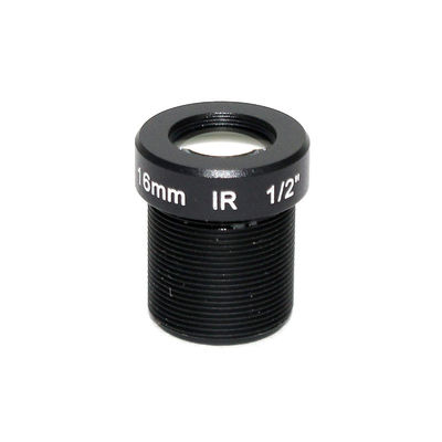 HD 5.0Megapixel 16mm CCTV Lens M12 IP Camera Lens F2.0 M12*P0.5 Fixed Iris 1/2" Image Format 96Degree Viewing Angle