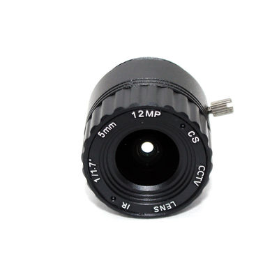 5mm 1/1.7" 4K CCTV Lens IR Correction F2.0 CS Mount Megapixels 12MP 87 degrees For UHD Security Camera