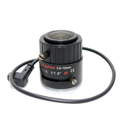 6MP 3.6-10mm VF Manual Zoom Auto IRIS F1.8 1/1.8" CS Mount Lens FOR HD Security IP Camera