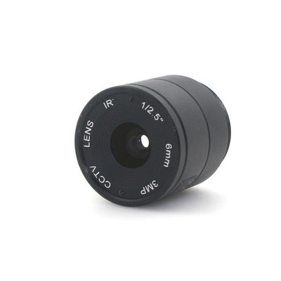 HD CCTV Camera CS Mount Lens 6mm Focal Length 3MP Resolution 56° View Angle