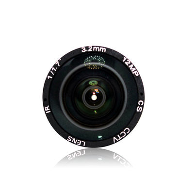 4K 12 Megapixel Fixed Cs Mount Cctv Lens 12MP 3.2mm 160 Degree 1/1.7 Inch F2.0