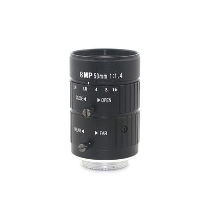 F1.4 Manual ITS Road Traffic Machine Vision Lens 4K For 5MP 6MP 8 Megapixel HD Box Body Camera