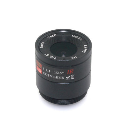 F1.4 Aperture CS Mount Lens 4mm 3MP For Day / Night CCD Security CCTV IP Camera