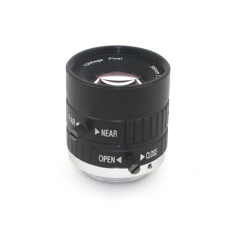 10MP 35mm 1:1.8 HD Industrial Camera Fixed Manual IRIS Focus Zoom Lens C Mount CCTV Lens for CCTV Camera Industrial