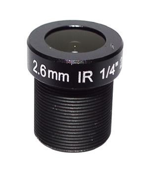 2.0 Megapixel Fixed M12 Lens 2.6mm 122 Degree 1/4 inch For CCTV camera