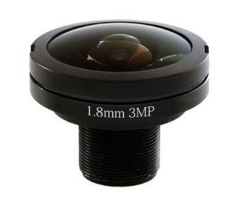 185 Degree Panoramic Surveillance Lens With IR Correction For Wide Angle Security Monitoring