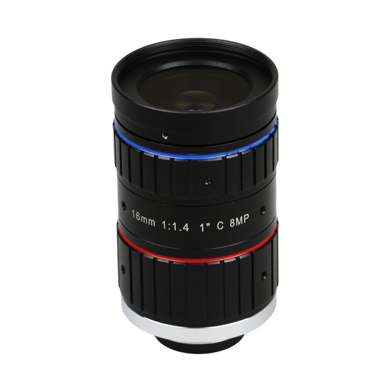 16mm F1.4 Manual Focus Industrial Machine Vision Lens for 1 Inch UHD Cameras