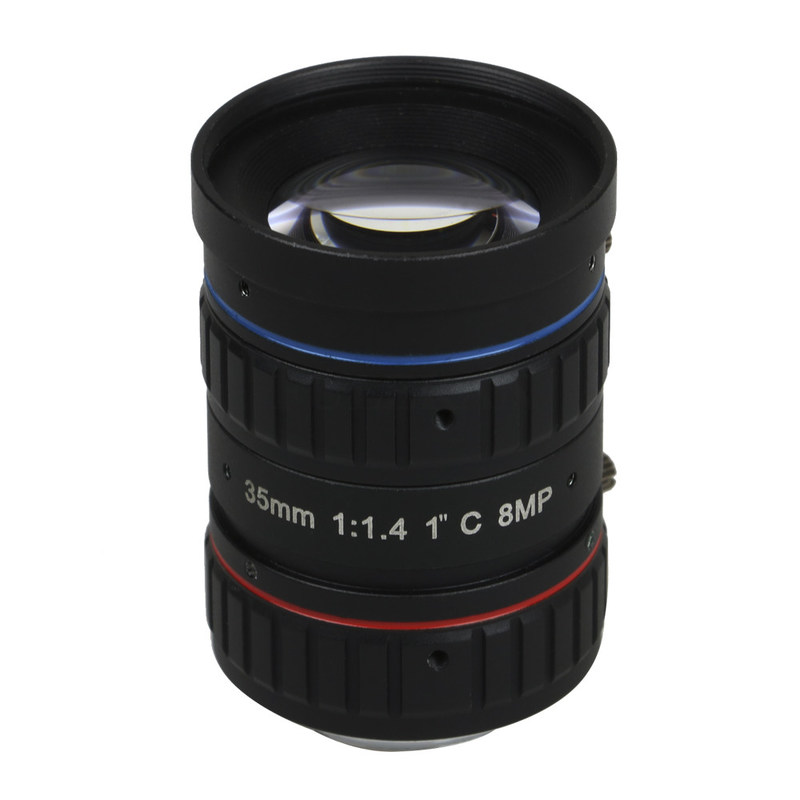 1 inch 8MP UHD Industrial Machine Vision Lens 0.5m MOD for Conference Code Reading AI Systems