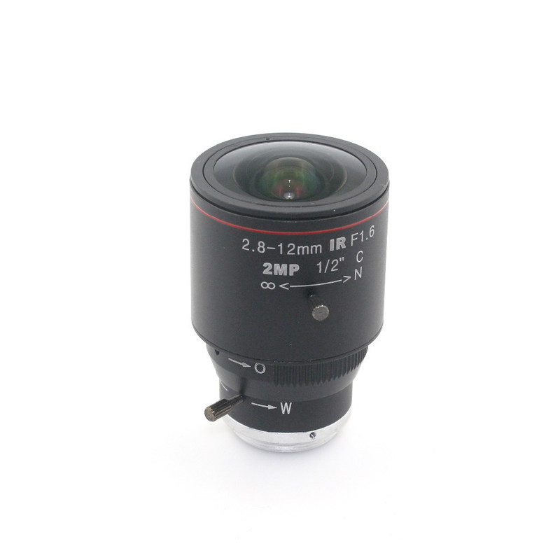 2.0 Mega Pixel Varifocal CCTV C Lens 2.8-12mm with 1/2" C Mount Lens for IP Camera