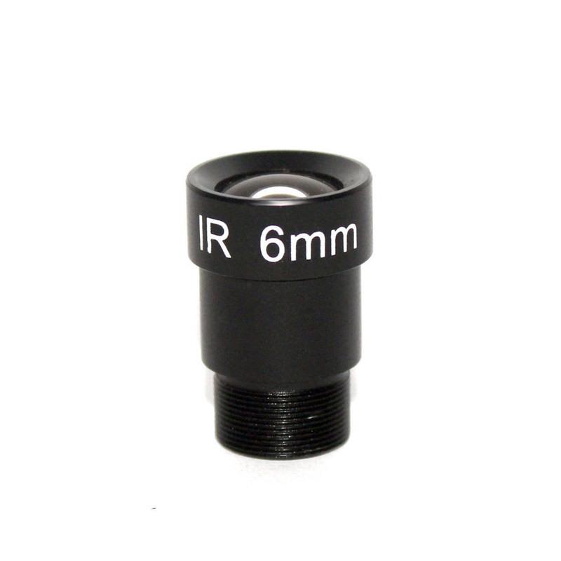 F2.0 Mono Focal Surveillance Camera Lenses 6mm 53 Degrees M12 1/3" And 1/4"