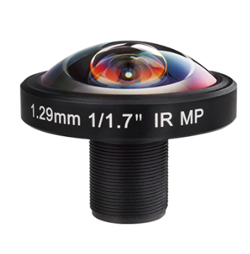 Image circle 5.4mm Focal Length 1.29mm TTL(in air) 29.74mm Aperture Ratio 2.4 F-theta distortion <25.5% Field of view (D/H/V) 190°/190°/190° Relative illumination >80% Image circle 5.4mm Focal Length 1.29mm TTL(in air) 29.74mm Aperture Ratio 2.4 F-theta distortion <25.5% Field of view (D/H/V) 190°/190°/190° Relative illumination >80%